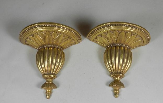 Pair of Decorative Wall Sconces: 9" h