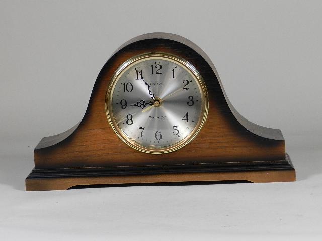 Linden Mantel Clock: quartz movement, 10" h x 16" w x 6" d