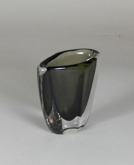 Orrefors Art Glass Vase: 5" h