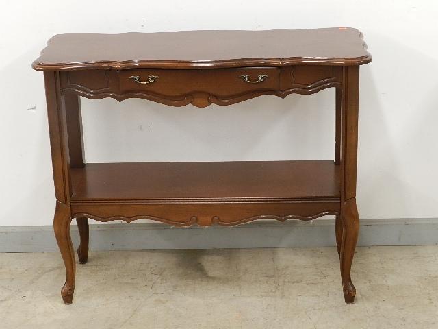 Sofa Table: with drawer, light wear, 29" h x 36" w x 14" d