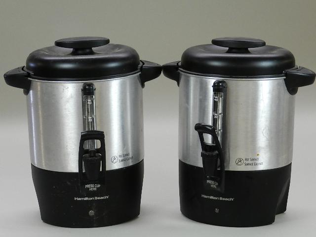 Two 40 Cup Coffee Makers: Two 40 Cup Coffee Makers
