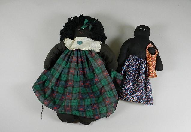 2 Black Rag Dolls: 2 Black Rag Dolls