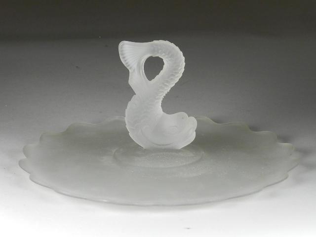 Westmoreland Frosted Dolphin Serving Tray: 10" w