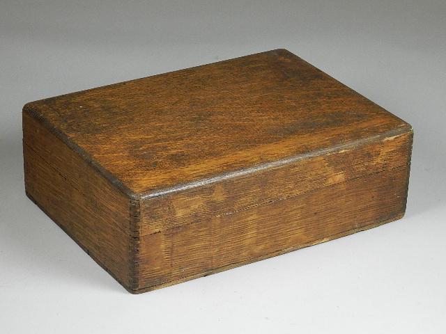 Antique Seed Display Box: with original label, 4" h x 12" w x 9" d