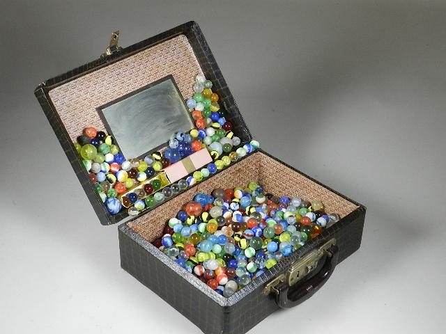 13 lbs of Vintage Marbles: some have condition issues