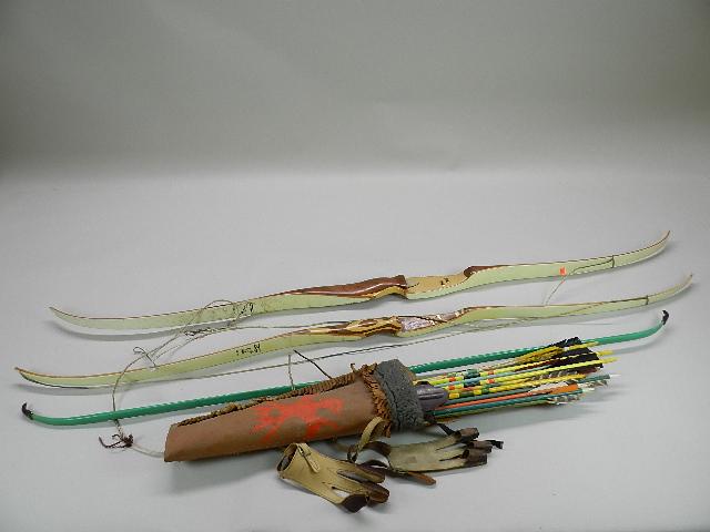 3 Vintage Bows & Arrows: 2 are Ben Pearson