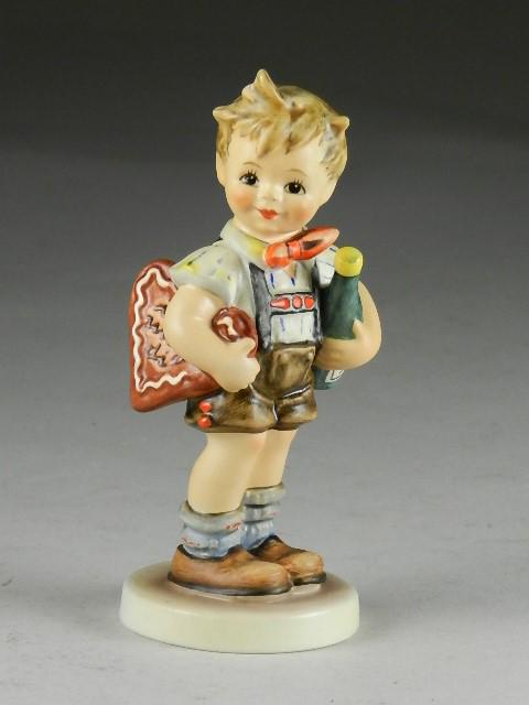 Goebel Hummel "Valentine Love": trademark 6, crazing throughout, 5 3/4" h