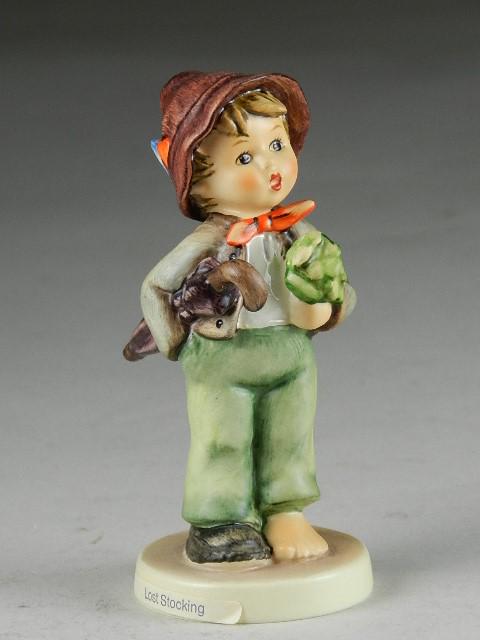 Goebel Hummel "Lost Stocking": trademark 6, excellent condition, 4 1/2" h