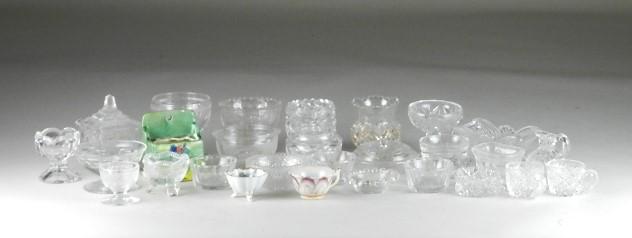 Group of Antique Salt Cellars: various types, minor chips