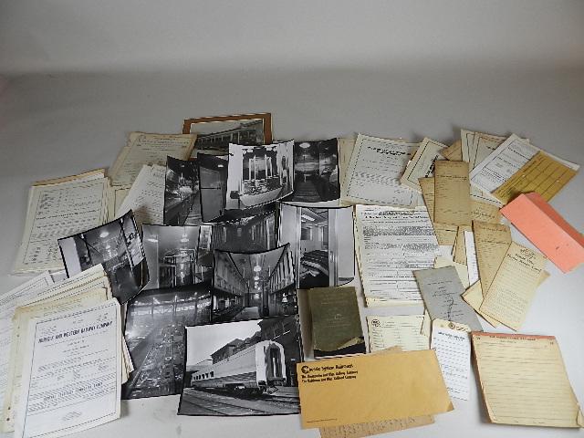 Group of Vintage Railroad Collectibles: photos and ephemera