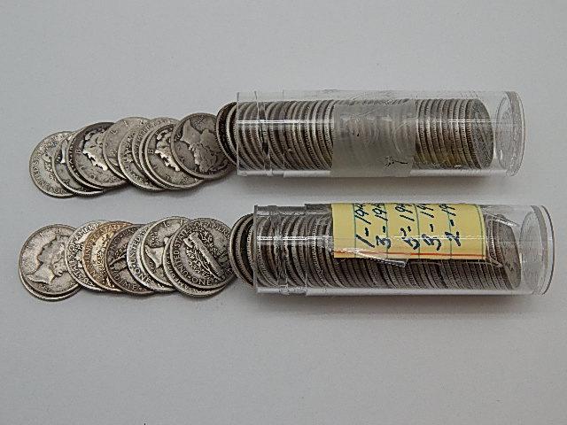 $10 Face (100) Mixed Date Mercury Dimes (1 of 1)