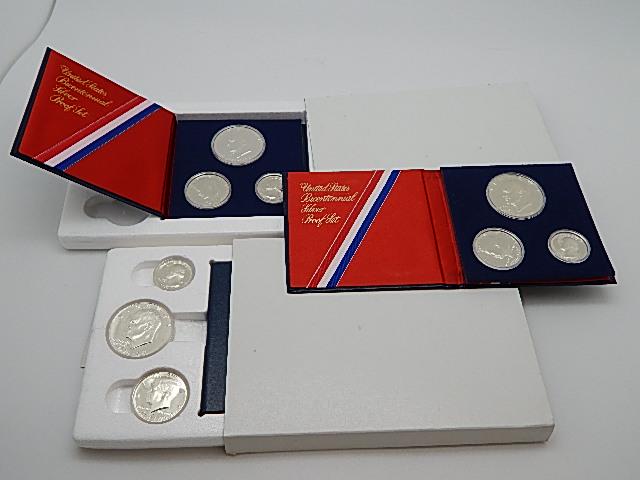 Three 1976 Three Coin Silver Proof Sets (1 of 1)
