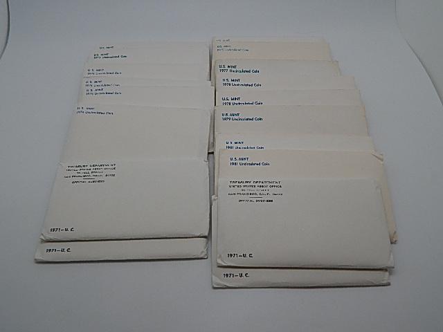 18 US Mint Sets 1971-1981 (1 of 3)