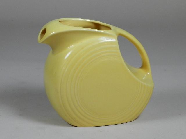 Yellow Fiestaware Pitcher: 7 1/4"h
