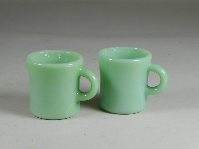 2 Jadeite Fire King Mugs: 2 Jadeite Fire King Mugs