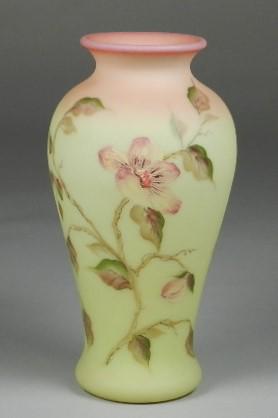 Fenton Burmese Vase (1 of 3)