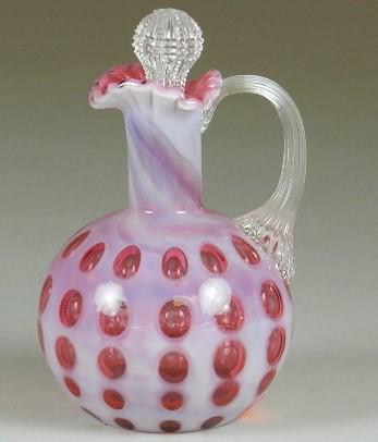 Fenton Opalescent Coin Dot Cruet (1 of 3)