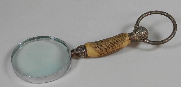 German Made Stag Horn Handle Magnifying Glass (1 of 4)
