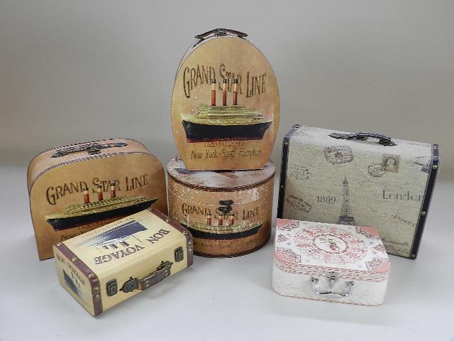 Group of Decorative Boxes: group of decorative boxes