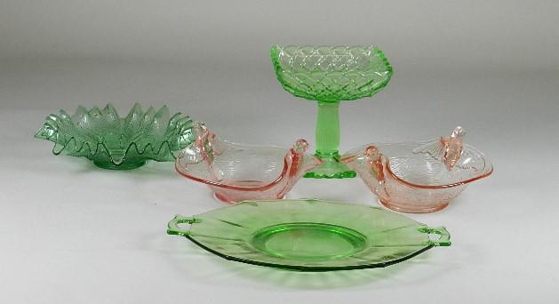 Group of Assorted Depression era Glass and Others (1 of 4)