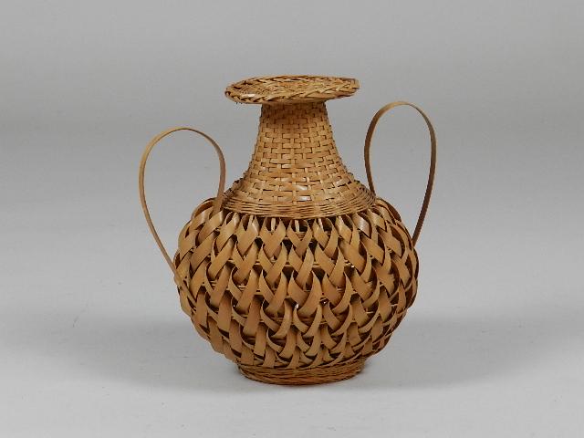 Cherokee Style Woven Basket Vase (1 of 5)