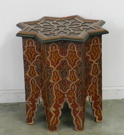 Moroccan Style Paint Decorated Table (1 of 4)