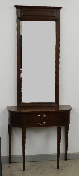 Hall Table with Mirror: made by Mersman