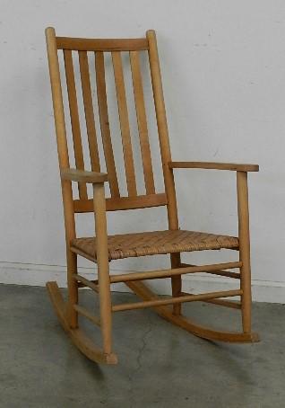 Maple Rocker: with river cane seat, 39" h