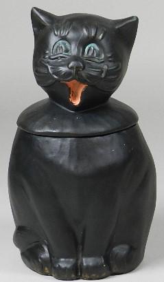 McCoy Coalby Black Cat Cookie Jar (1 of 7)