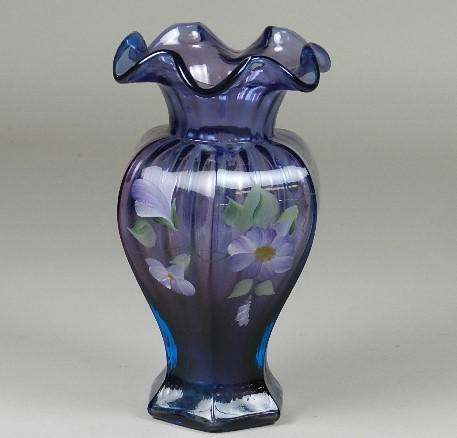 Hand Painted Fenton Vase (1 of 4)