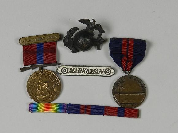 US Marine Good Conduct & Campaign Medals (1 of 5)