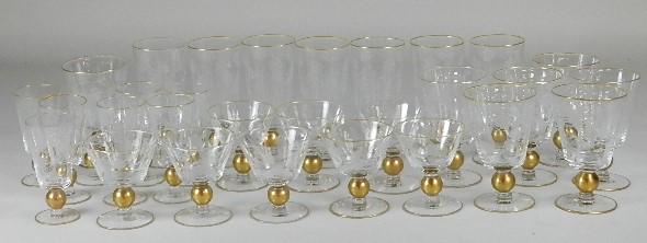 Group of 50 Pieces of Wheel Cut Stemware (1 of 4)