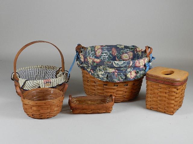 Group of 5 Longaberger Baskets (1 of 10)
