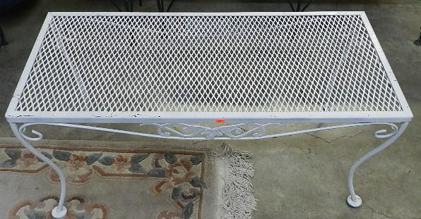 Wrought Iron Patio Coffee Table (1 of 2)