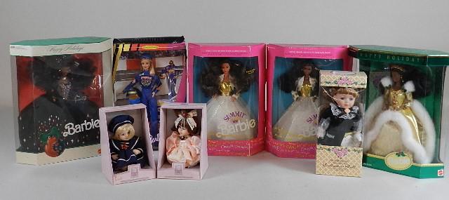 Group of Dolls, Mostly Barbies: in original boxes