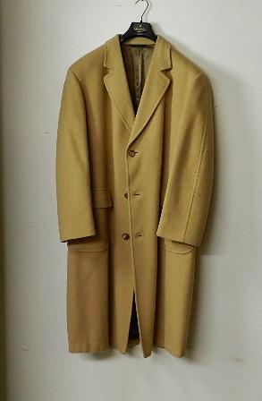 Brooks Brothers 100% Camel Hair Full Length Overcoat: size 42R, run on one side