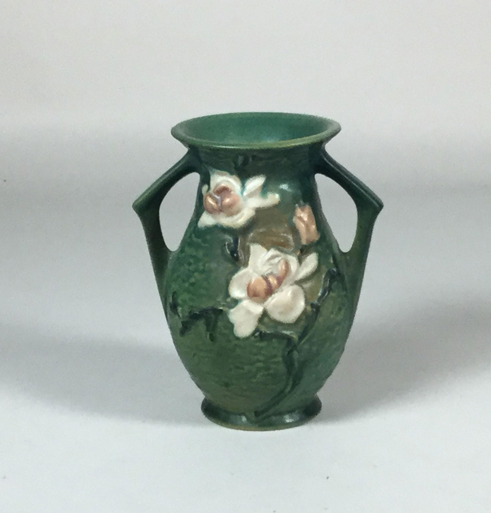 Roseville #90 Two Handle Magnolia Vase (1 of 4)