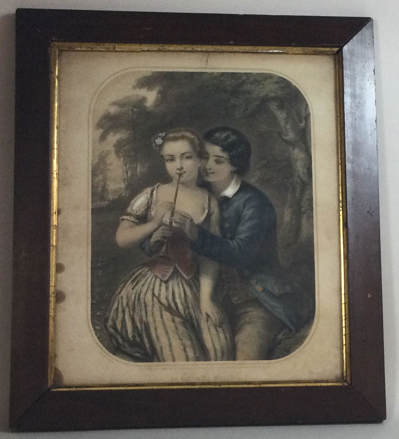 Early Hand Colored Lithograph (1 of 3)