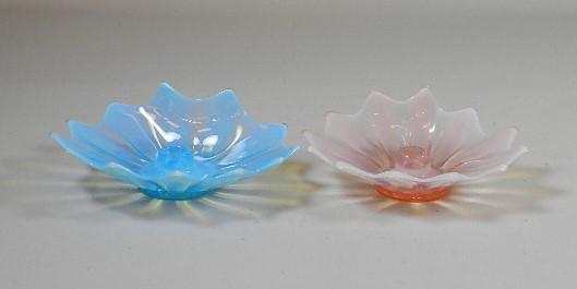 Pair of Fostoria Leaf Candlesticks (1 of 4)