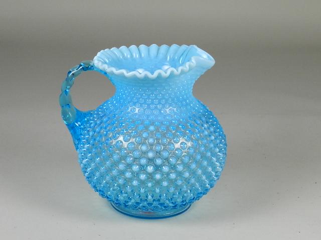Fenton Blue Hobnail Pitcher (1 of 4)