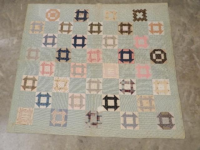 Antique Quilt in Churn Dash Pattern (1 of 6)