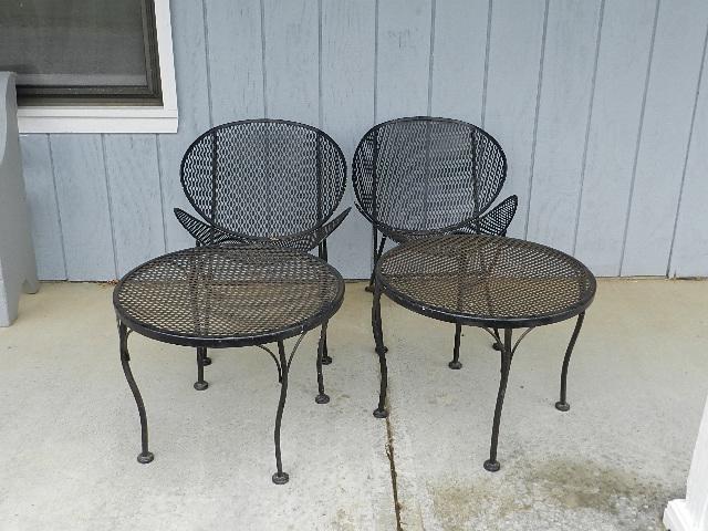 Vintage 4 Piece Metal Patio Set (1 of 5)