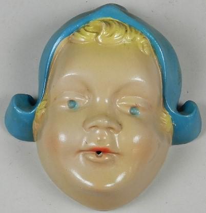 Dutch Girl Chalkware Head String Holder (1 of 3)