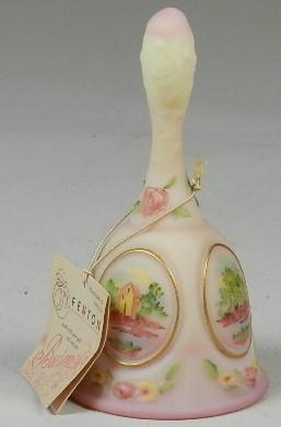 Fenton Burmese Hand Painted Bell (1 of 4)