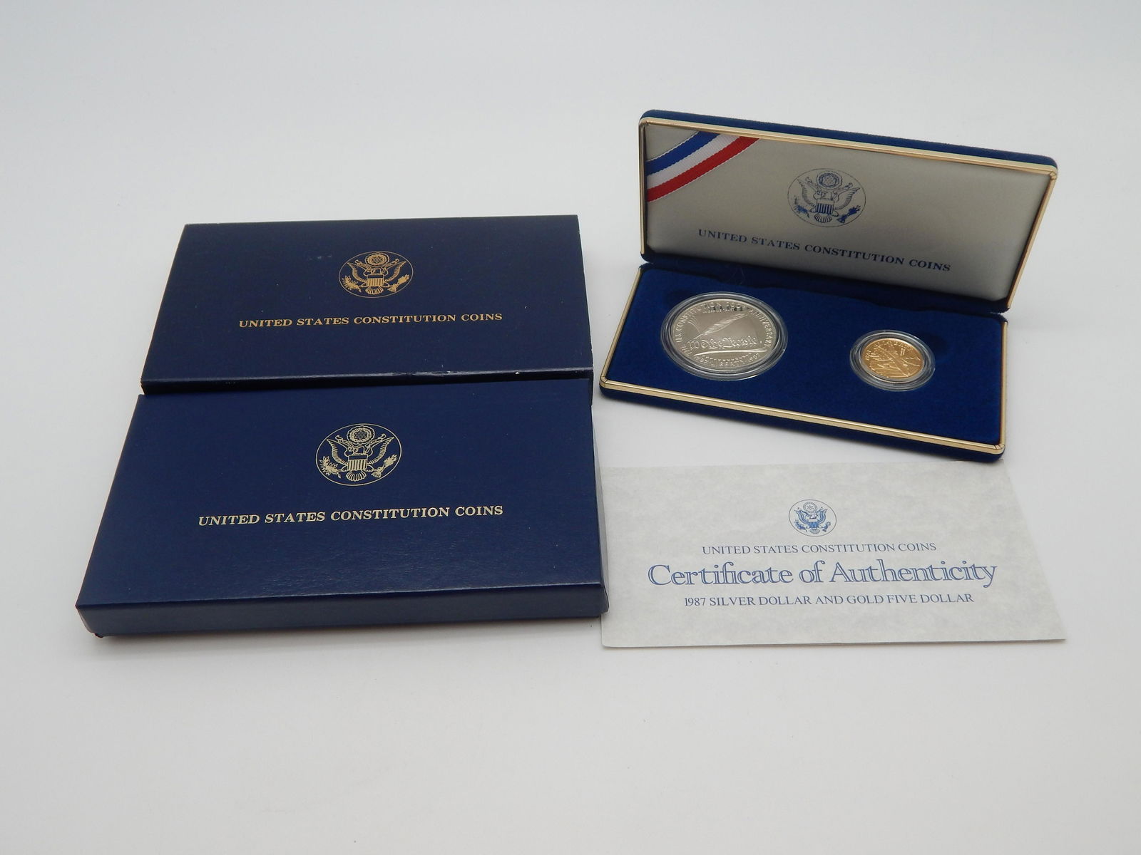 1987 Proof Constitution Five Dollar Gold & Silver One (1 of 1)