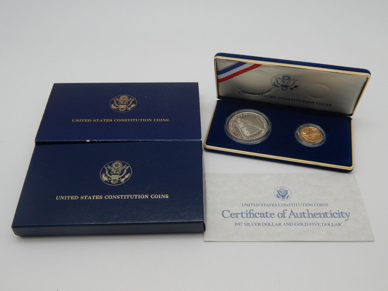 1987 Proof Constitution Five Dollar Gold & Silver One (1 of 1)