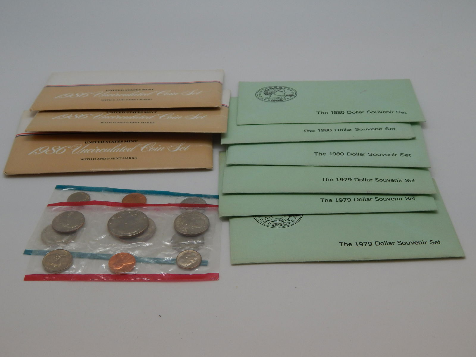 Six 3 Coin Susan B Anthony Dollar Souvenir Sets (1 of 1)