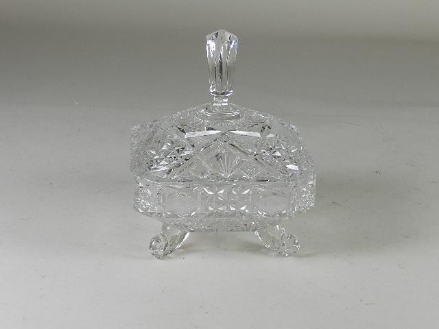 Cut Crystal Footed Candy Dish (1 of 3)