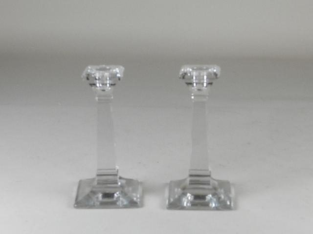 Pair of Heisey Aristocrat Crystal Candlesticks (1 of 3)
