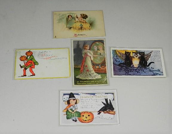 5 Vintage Halloween Postcards (1 of 12)